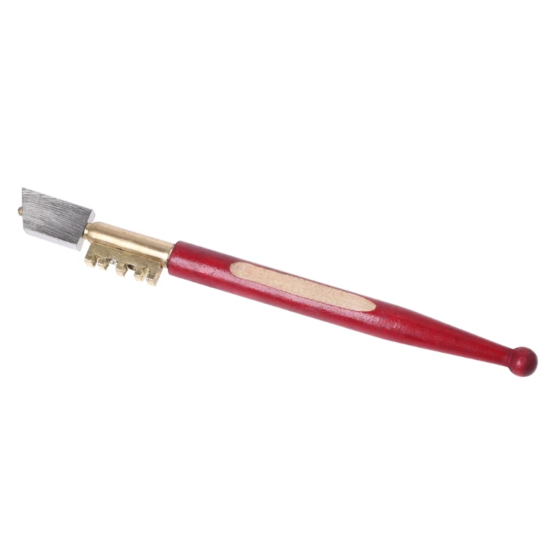 Профессиональный алмазный Antislip деревянная ручка подачи масла Стекло режущий инструмент #0615