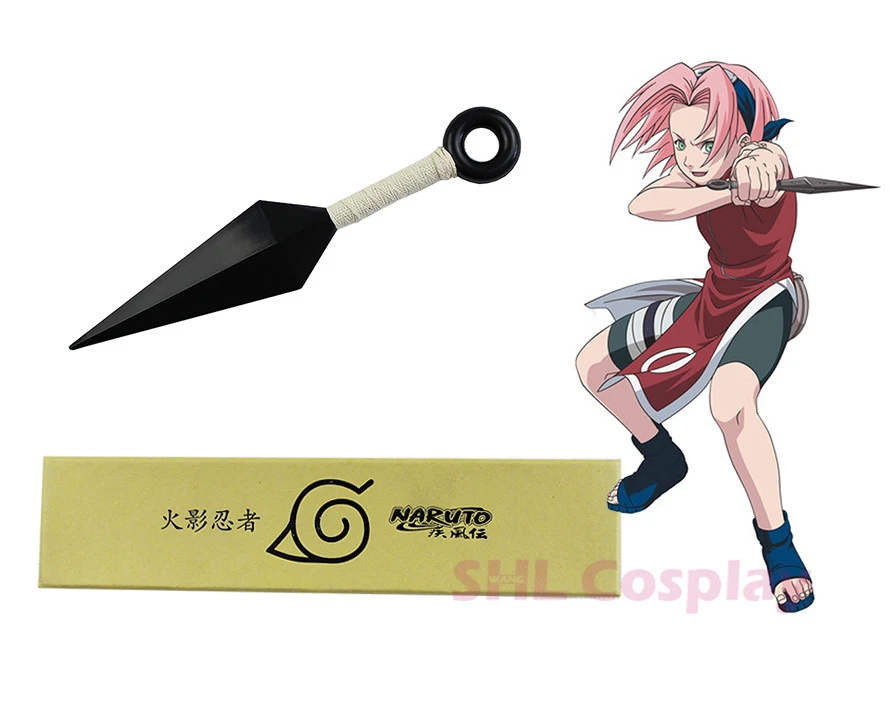 Hot Japanese Anime Naruto Cosplay Ninjas Weapon 11 Size Pvc Plastic