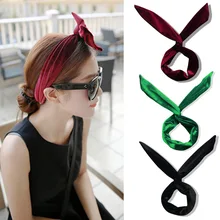 Бархатный Йога уши кролика ободок Девушки Женщины волос головная повязка аксессуары для упаковки для женщин спортивная повязка для волос головной убор повязки