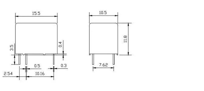 1 шт мини 5В реле сигнала HK4100F-DC5V-SHG 3A 250VAC 30VDC 6 pin