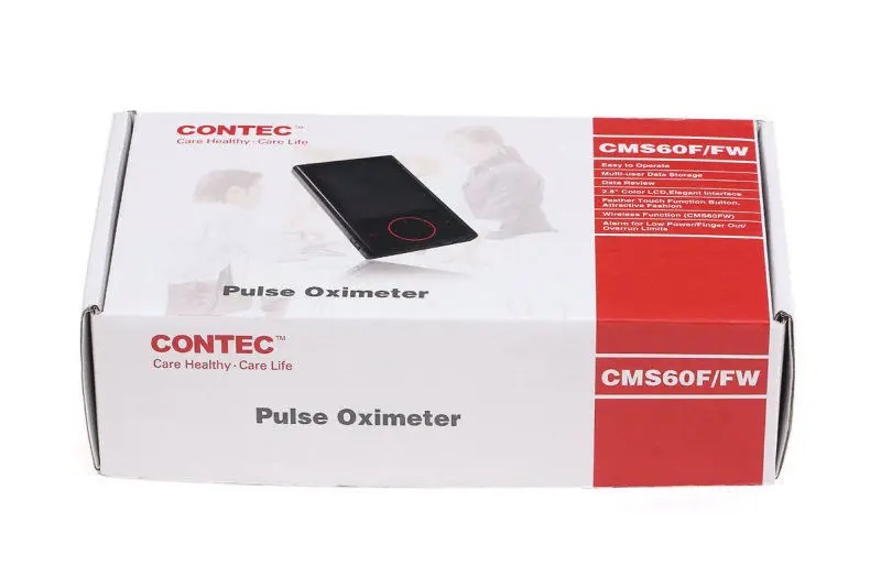 CONTEC CE Passed CMS60F Touchscreen Pulse Oximeter Free SpO2 Probe PR Blood Oxygen Monitor 2.8'' TFT Color Display