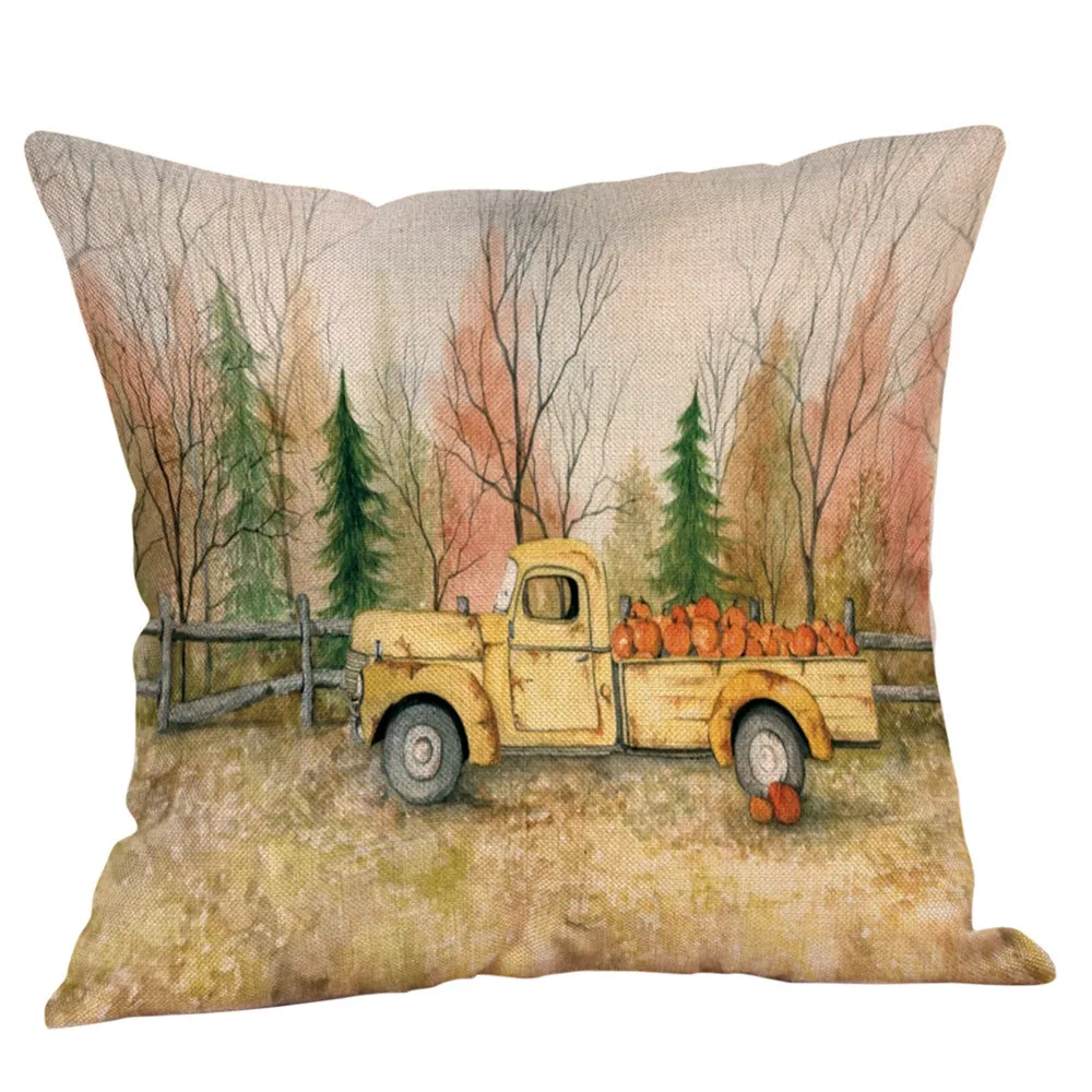 

Halloween Pillowcase ghosts Linen Home Cushion Square Throw Pillow Cover Fall Case for Home Drop c920