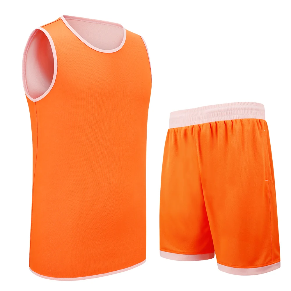

SANHENG Men's Reversible Basketball Jersey Shorts Mens Competition Uniforms Suit Quick-Dry Custom Basketball Jerseys 229