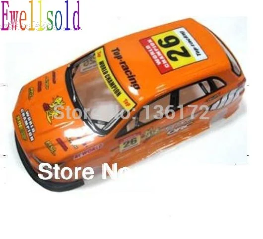 

Ewellsold 1/10 RC car parts 1/10 PVC Body Shell 190mm No 039O Orange 2pcs