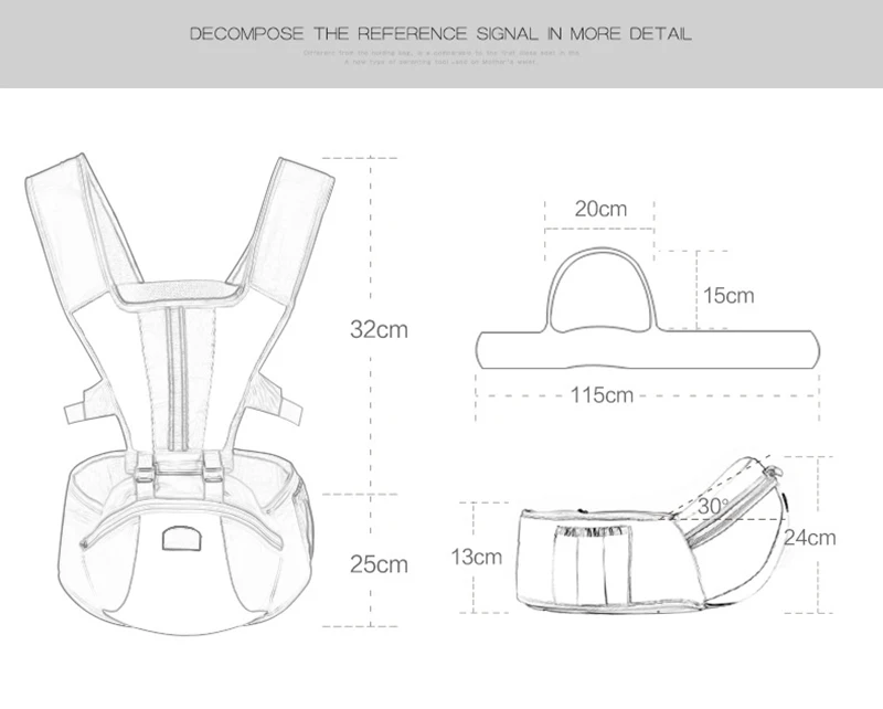 Baby Carrier Breathable Multifunction Hip Seat Baby Care Sling Wrap Rider Ergonomic Design New Fashion Backpack Carrier BB3045 (10)