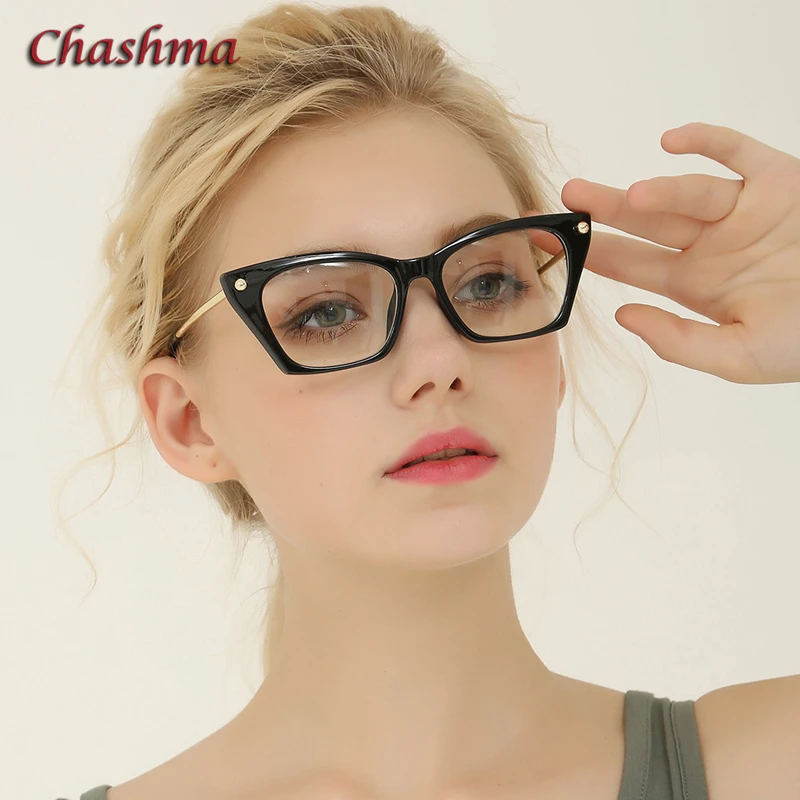 Женские очки с оправой oculos de grau monturas de lentes mujer, прозрачные очки, женские близорукие оправы кошачьих глаз