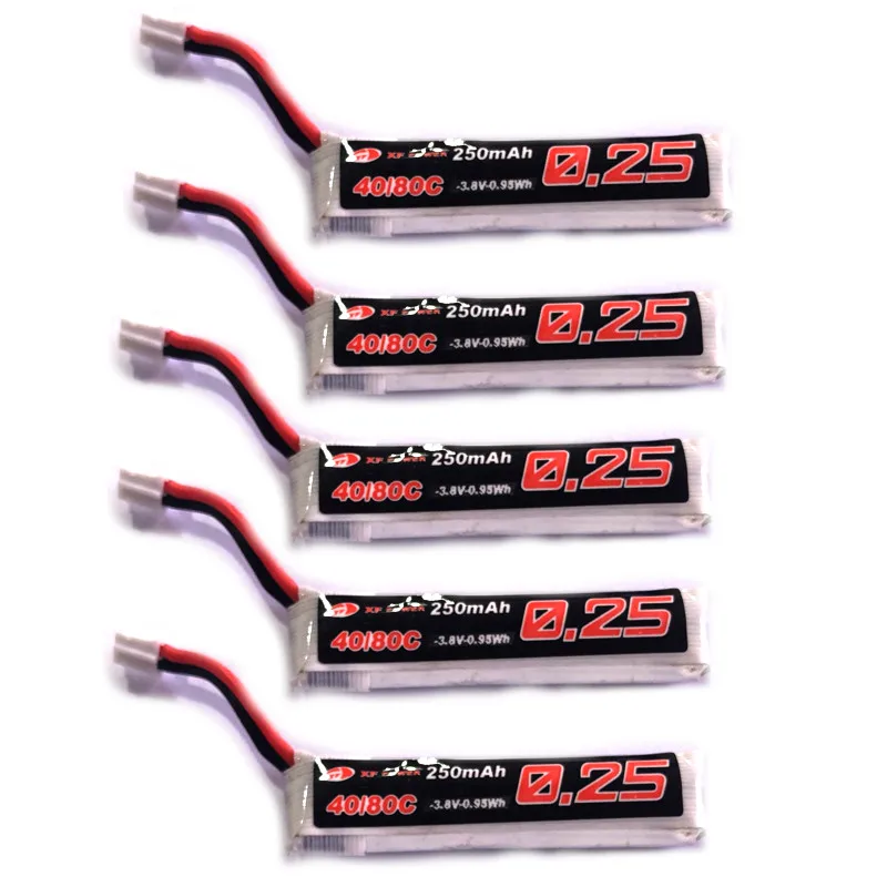 10 шт. 3,8 V 250mAh 40C/80C 1S Lipo батарея PH2.0 для US65 UK65 URUAV UR65 Mobula7 Cine Whoop BetaFPV Дрон RC Квадрокоптер