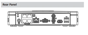 Dahua с логотипом NVR NVR4104-P-4KS2 NVR4108-P-4KS2 4k высокой четкости 4ch 8ch Smart 1U 4 PoE порта H.265 сетевой видеорегистратор