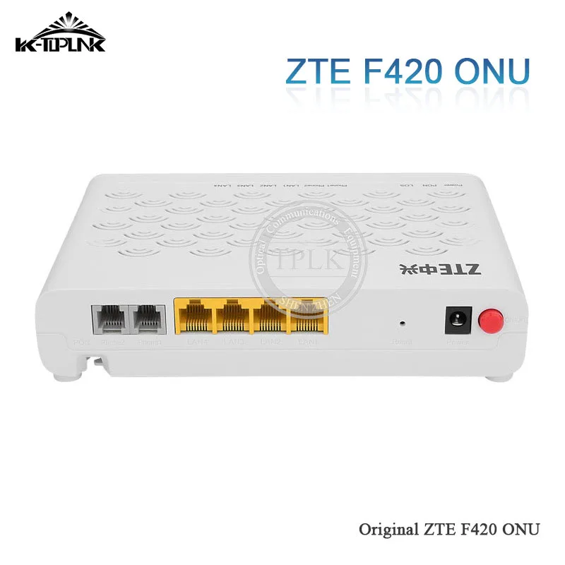 Для zte F420 EPON ONU ONT маршрутизатор с 4 FE портом+ 2 телефонных порта для FTTH режимов английский интерфейс Высокая производительность