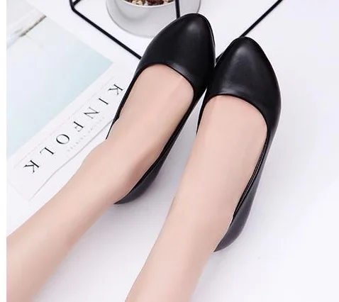 Женская обувь из органической кожи на низком каблуке с острым носком Zapatos Stilettos