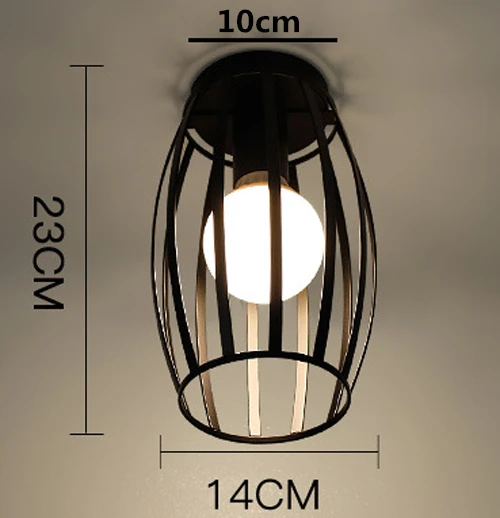 Винтажный потолочный светильник E27 s, железный черный потолочный светильник, ретро светильник в клетку, Кухонные светильники, светильник для дома, светильник ing - Цвет корпуса: J-style
