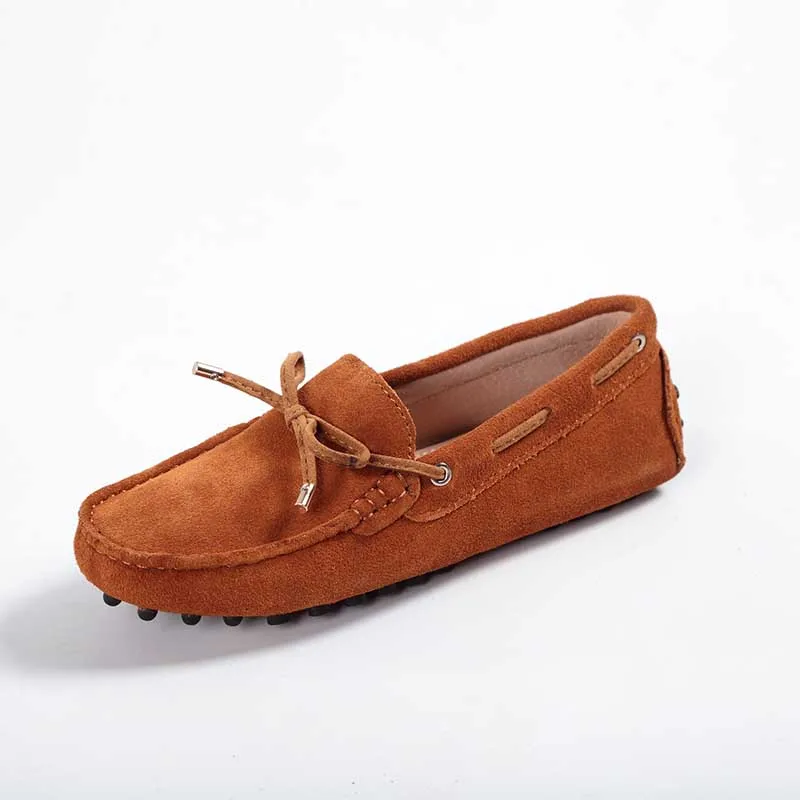 100% Genuine leather Women flats New Brand Handmade Women Casual leather shoes Leather Moccasin Fashion Women Driving Shoes 