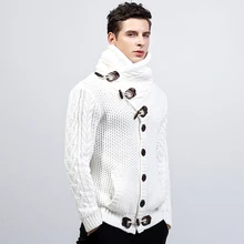 Sweater Men Turtleneck Cardigan Man Knitting Clothes 2018 Autumn Winter Long Mens Sweaters Turtle Neck Christmas Loose Coats