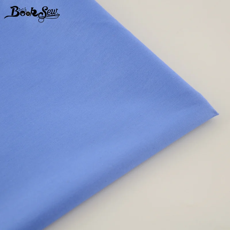 

New Arrival Home Textile Qulting Bed Sheet DIY Patchwork 100% Cotton Twill Classic Solid Blue Color Fabric Tela Tecido