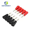 BP426 4mm Stackable Nickel Plated Speaker Banana Plug Connector Test Probe Binding Post Red Black Yellow Green Blue ► Photo 1/6