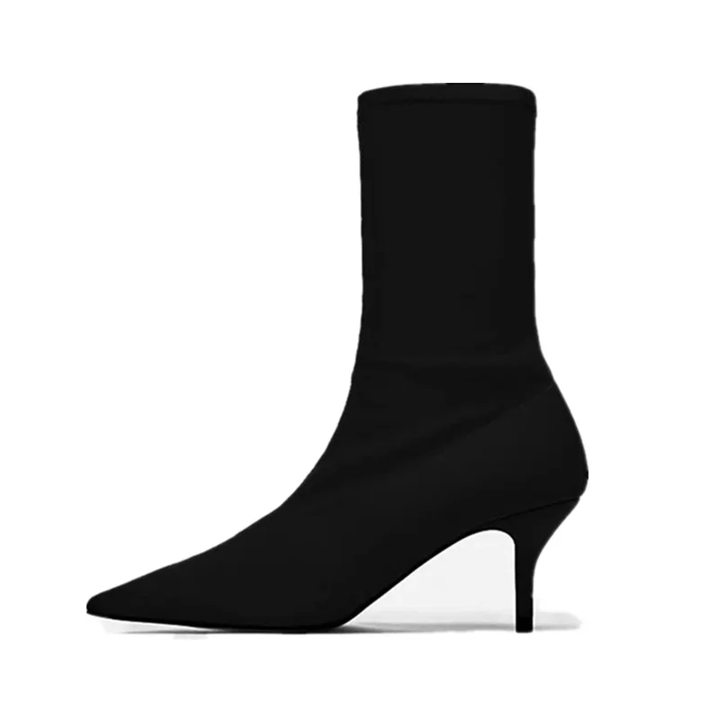 1 El Las Tubo Punto Calcetines Párrafo De Elásticos Señaló 3 2 Con Cortas En Mujeres Botas Mismo Tacón Rojo Neto Stiletto Zapatos Alto Delgados g4Pfnqp