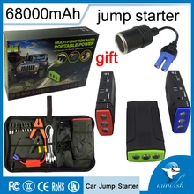La promoción de Múltiples Funciones Mini Cargador de Batería de Emergencia Portátil Coche de Arranque Salto 68000 mAh Banco de la Energía de Refuerzo de Dispositivo de Arranque
