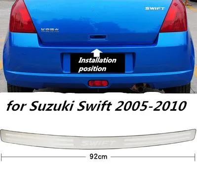 Для 2005-2010 2011- Suzuki Swift из нержавеющей стали задняя Накладка на порог багажника Защитная педаль - Название цвета: for 2005 to 2010