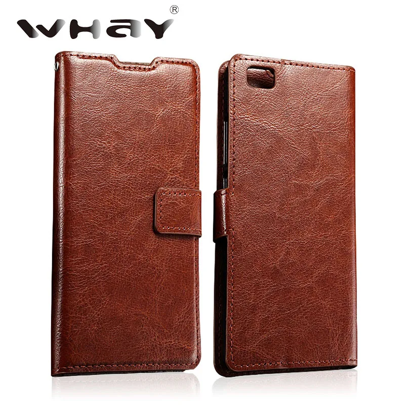 

Luxury Retro Leather Case For Huawei Ascend P8 Lite Photo Frame Wallet Flip Cover for Huawei P 8 Lite Case Holder Phone WHAY PU