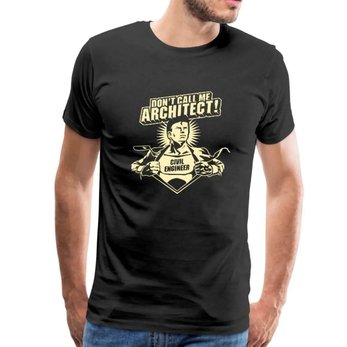Civil Engineer Мужская футболка премиум класса от Spreadshirt™ | одежда