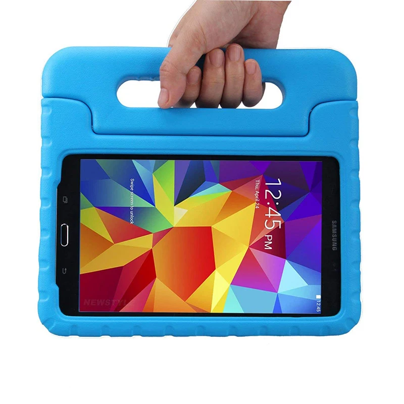 Luxury Silicone Case For Samsung T330 Case Cover Shockproof Children Kids Handle Stand Protective Cover For Samsung T330 Case Luxury Silicone Case For Samsung T330 Case Cover Shockproof Children Kids Handle Stand Protective Cover For Samsung T330 Case
