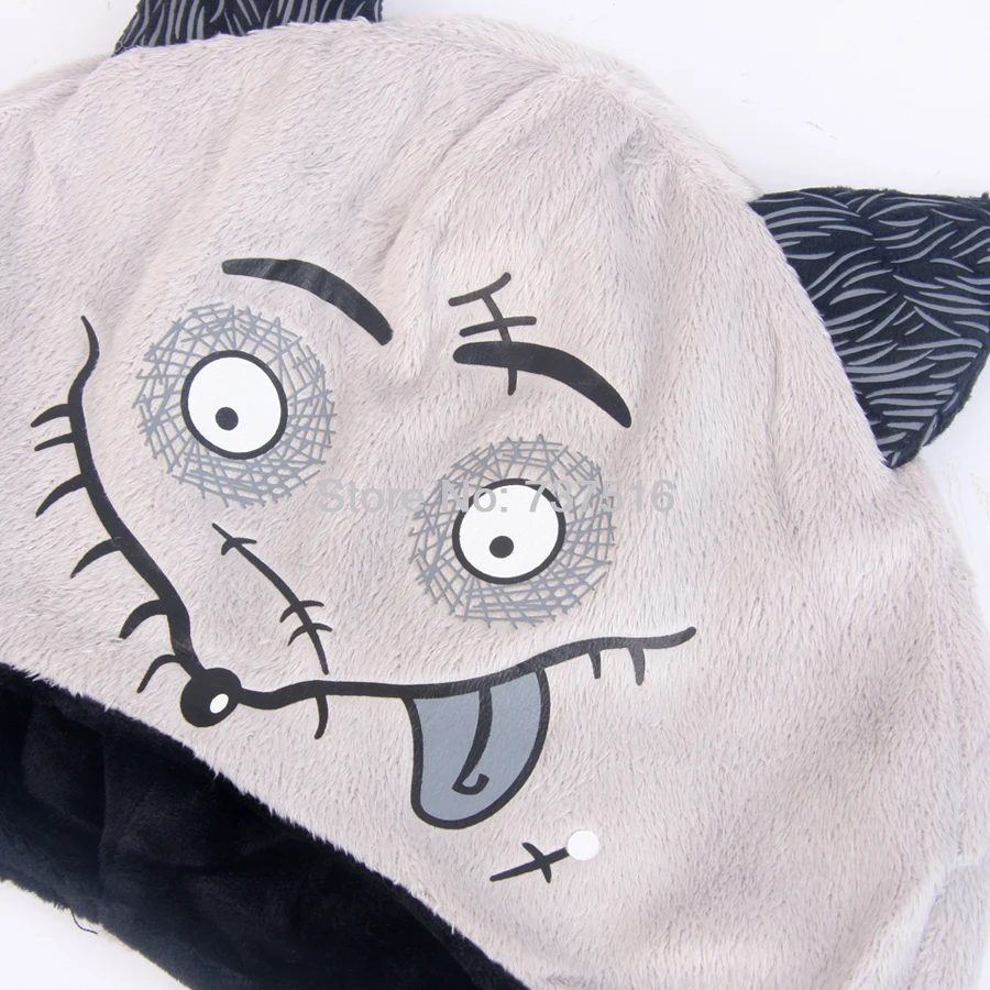 Новые фильмы Tim Burton's FRANKENWEENIE SPARKY плюшевая собачья шапка унисекс для взрослых, косплей на Хэллоуин, мягкая набивная Кепка аниме вокруг продукта