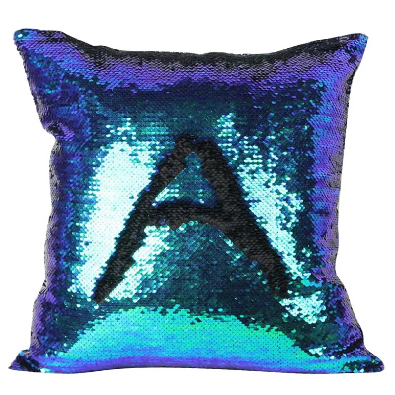 

pillow case VR Discoloration Magic Pillow Two Tone Glitter Sequins Pillows Decorative Solid Color Cushion Case Covers