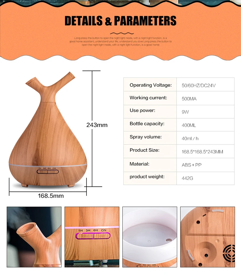 ultrasonic aromatherapy diffuser
