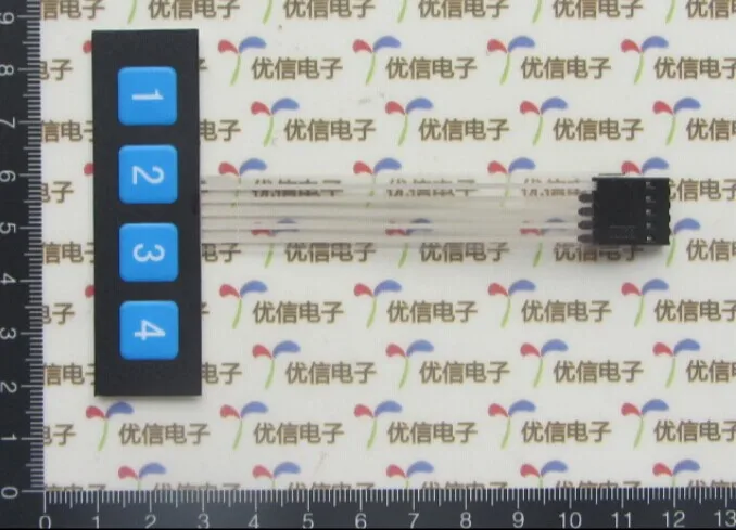 

Line 4 key membrane switch/matrix keyboard/film