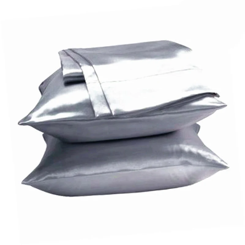 

comfortable Satin Pillow Case Pillowcase Synthetic Silk Fake Satin Pillow Cover