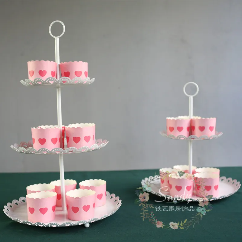 Новое поступление 2 яруса 3 яруса торта стенд/Торт Лоток Для Свадебные украшения
