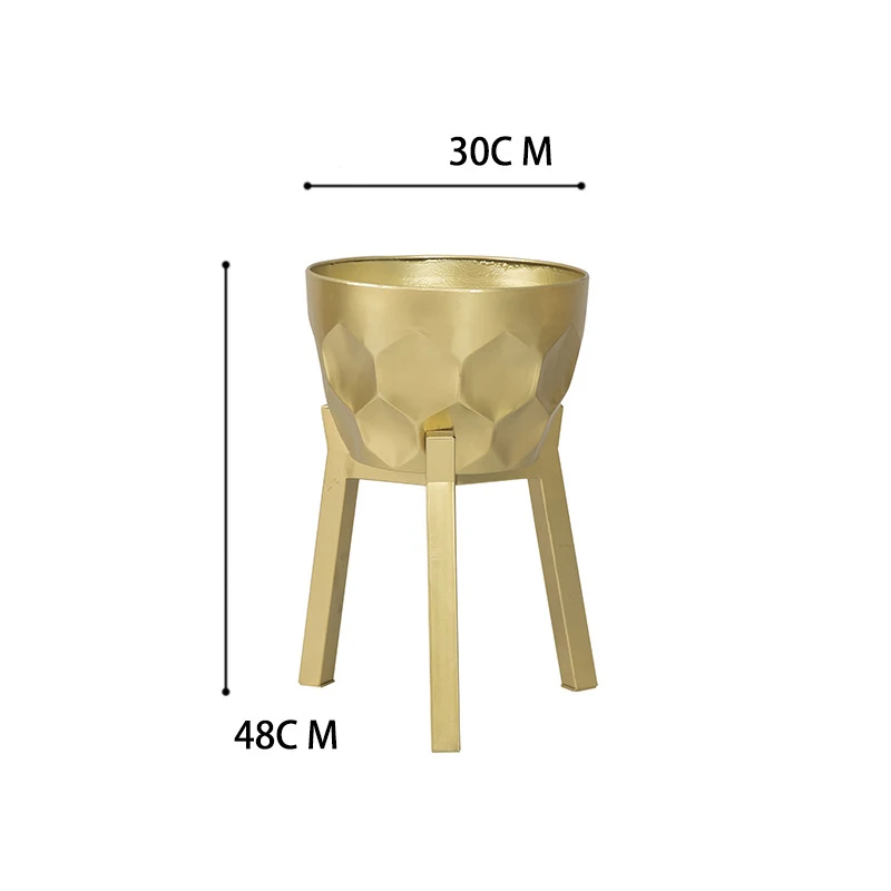4 шт./лот, вазы для цветов, напольная металлическая ваза, сушенный цветочный держатель для растений, цветочный горшок, дорожный поводок для украшения дома/свадьбы, коридора, G119 - Цвет: Gold Flower Vases S