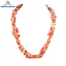 Четыре дизайн камень белый кристалл гравий Мода свитер макси-ожерелье с подвеской длинные веревки цепи модные женские туфли Jewelry интимные аксессуары