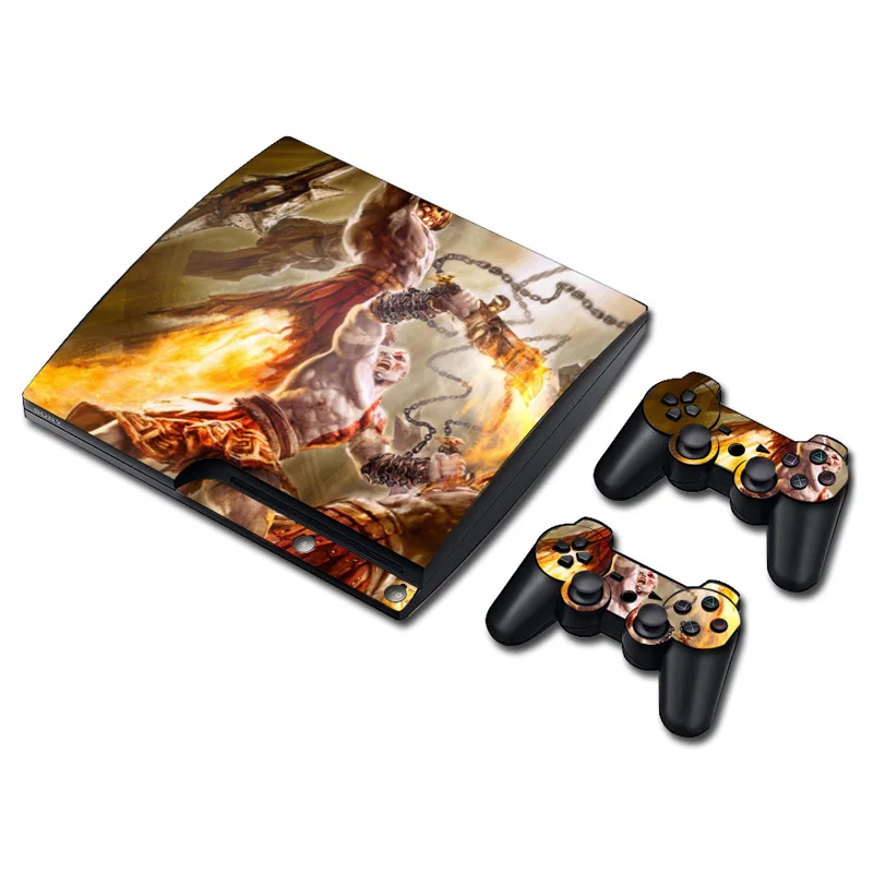 Игра God of War наклейка для PS3 Slim playstation 3 консоль и контроллеры для PS3 Skins Наклейка виниловая