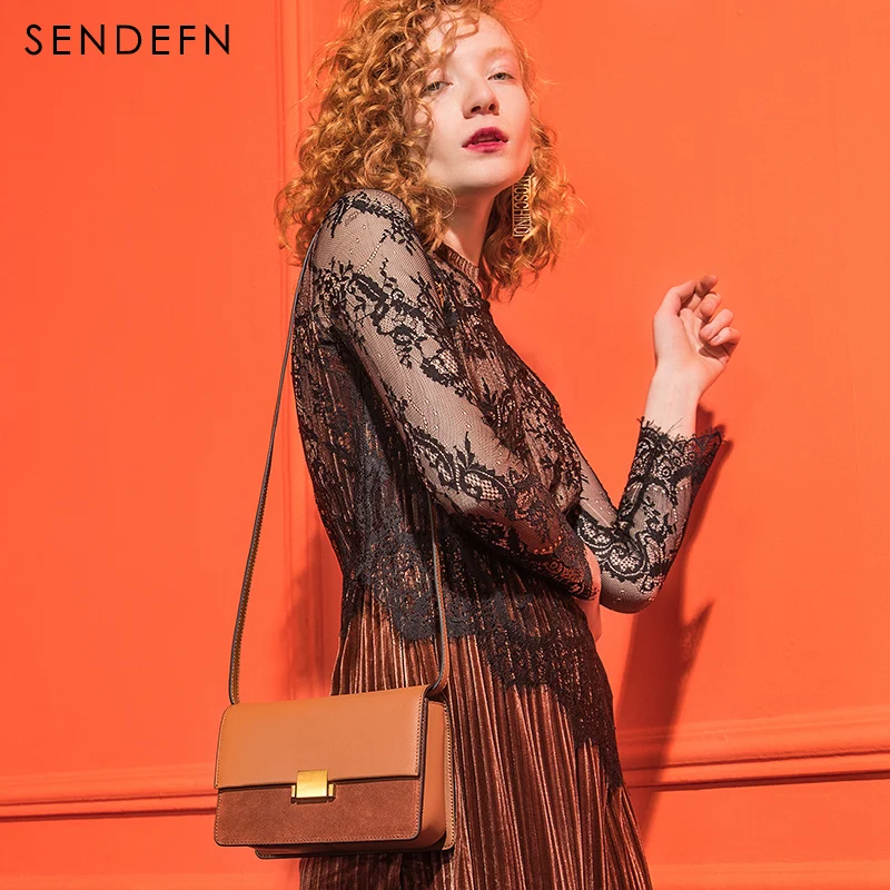 Sendefn 2018 New Lady Split Leather Bag Women Small Handbag Women Crossbody Flap Bags Shoulder Bag Female Cover Luxury Brand Bag Sendefn 2018 New Lady Split Leather Bag Women Small Handbag Women Crossbody Flap Bags Shoulder Bag Female Cover Luxury Brand Bag