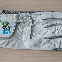 Фирменные белые перчатки для гольфа из натуральной кожи B& G