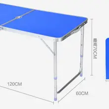 120*60*70 см уличные столы из алюминиевого сплава портативный складной стол для кемпинга стол для пикника с отверстием для зонта и 6 стульев