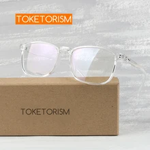 Toketorism винтажные оптические очки, Женские оправы для очков, мужские прозрачные очки, прозрачные линзы 7242