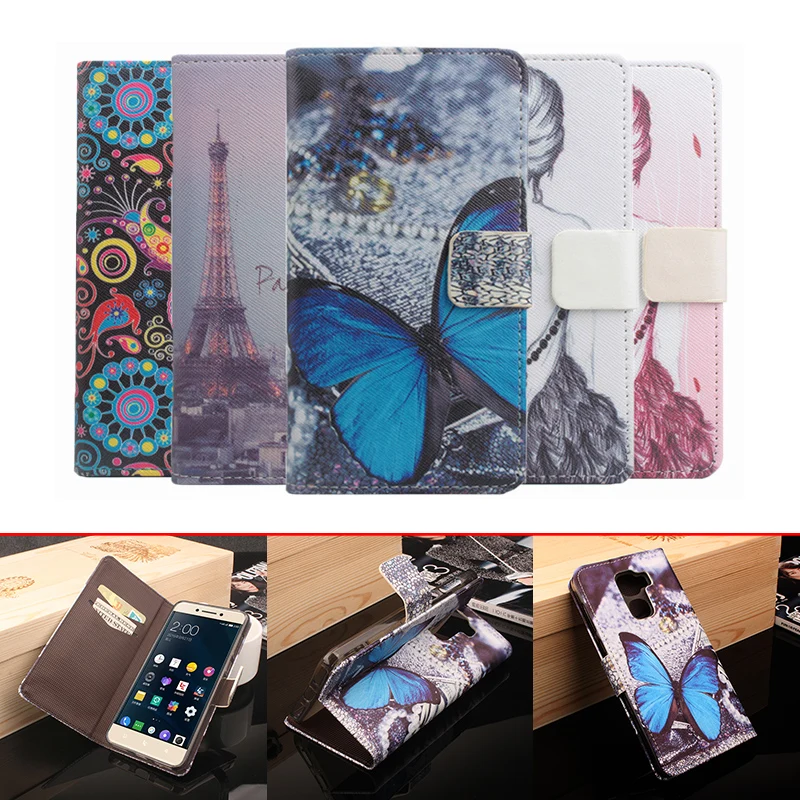 

HongBaiwei Fashion Leather Case For Letv Pro 3/X720 Wallet Phone Cases with Stand and Card Slot Holder Butterfly Flower Tower