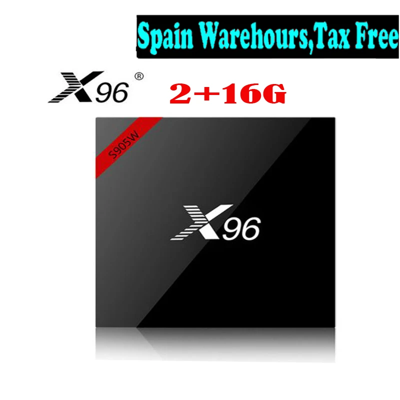 

X96 S905W 2+16G With IR Android 7.1 K OD Amlogic S905W Support BT 2.4GHz WiFi Quad core set top box spain warehour