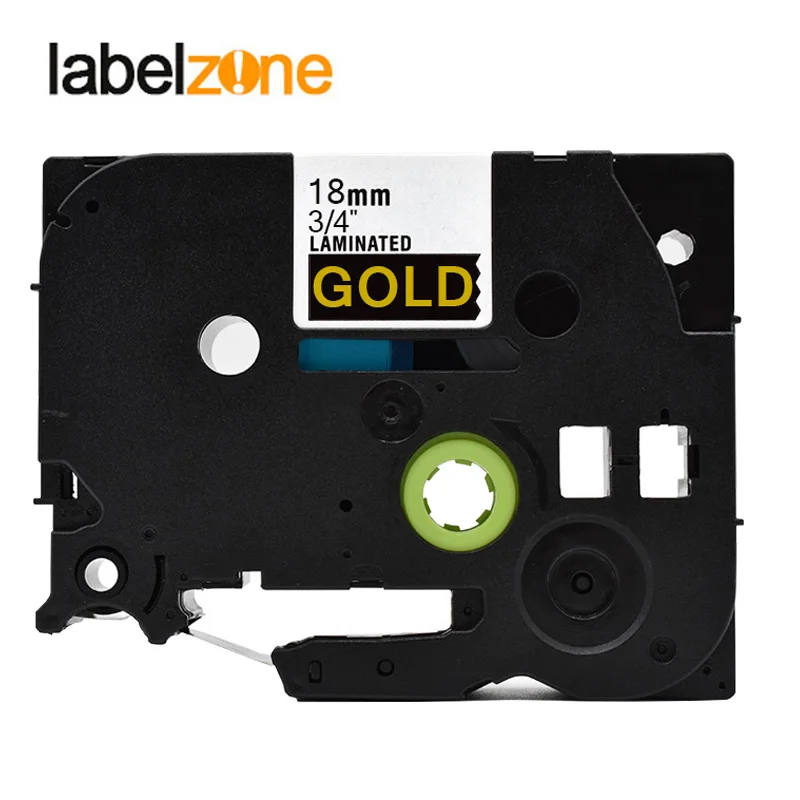 

18mm tze-344 Gold on black label tape Compatible Brother p-touch printers tze tape laminated tze-344 tze344 tz344 tze344 ribbon