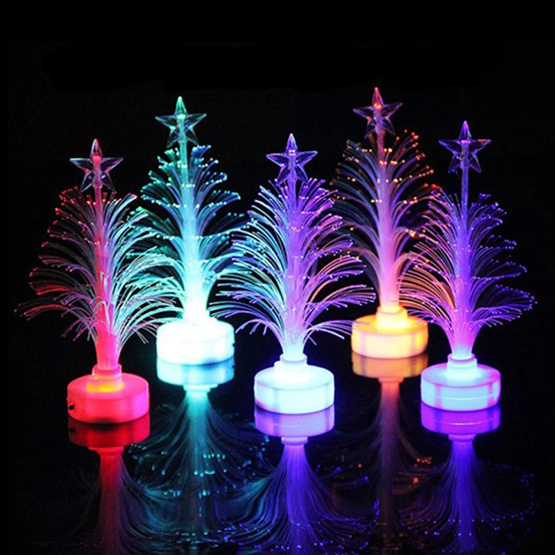

LED Party Light up Fiber Led Christmas Tree Night Light Colorful Color Christmas Decoration Prop Fiber Light Glow In The Dark