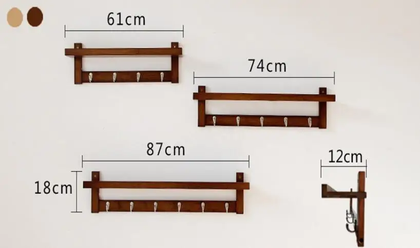 Весь набор стене висит Вешалки настенные вешалки бытовой перегородки полки