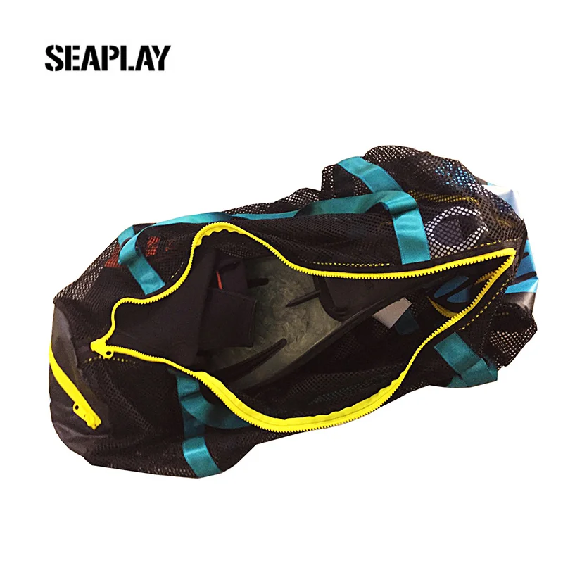 

Seaplay SP-MB002 MESH BAG Portable Diving Net Bag Equipped with Fully Airtight Waterproof Side Bag