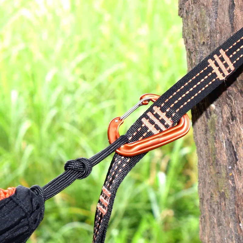12KN Aluminum Hammock Buckle Carabiner Camping Hammock Alloy Aluminum Quick Hanging Belts Hook Clasp Camping Equipment