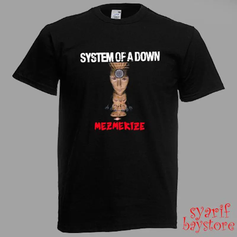 SOAD system of A Down Mezmerize Мужская черная футболка Размер S M L XL 2XL 3XL бесплатная доставка