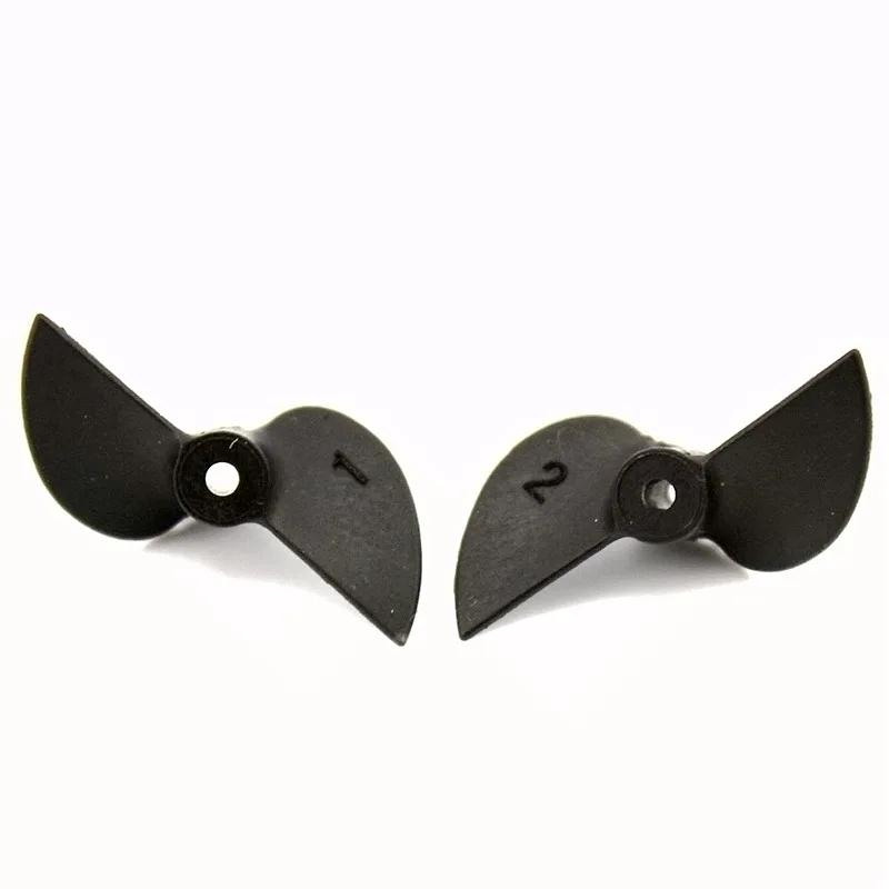 

FATJAY 4 pairs / lot RC boat nylon propeller 2-blade 30mm diameter positive negative prop for 2.0mm shaft