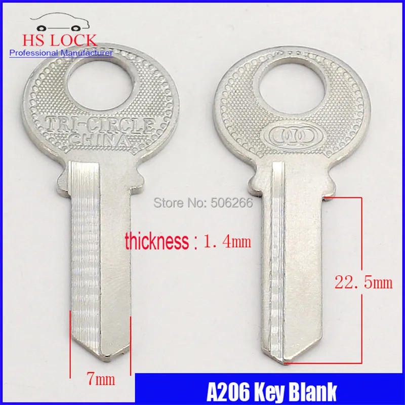 1.2 three huan right bath door Key blank Locksmith Supplies Blank Keys