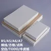 Square Grid Horizontal Line Lattice Blank TODO Papers A5/A6/A7 6 holes Notebook Refill Inner Core 45 sheets 2