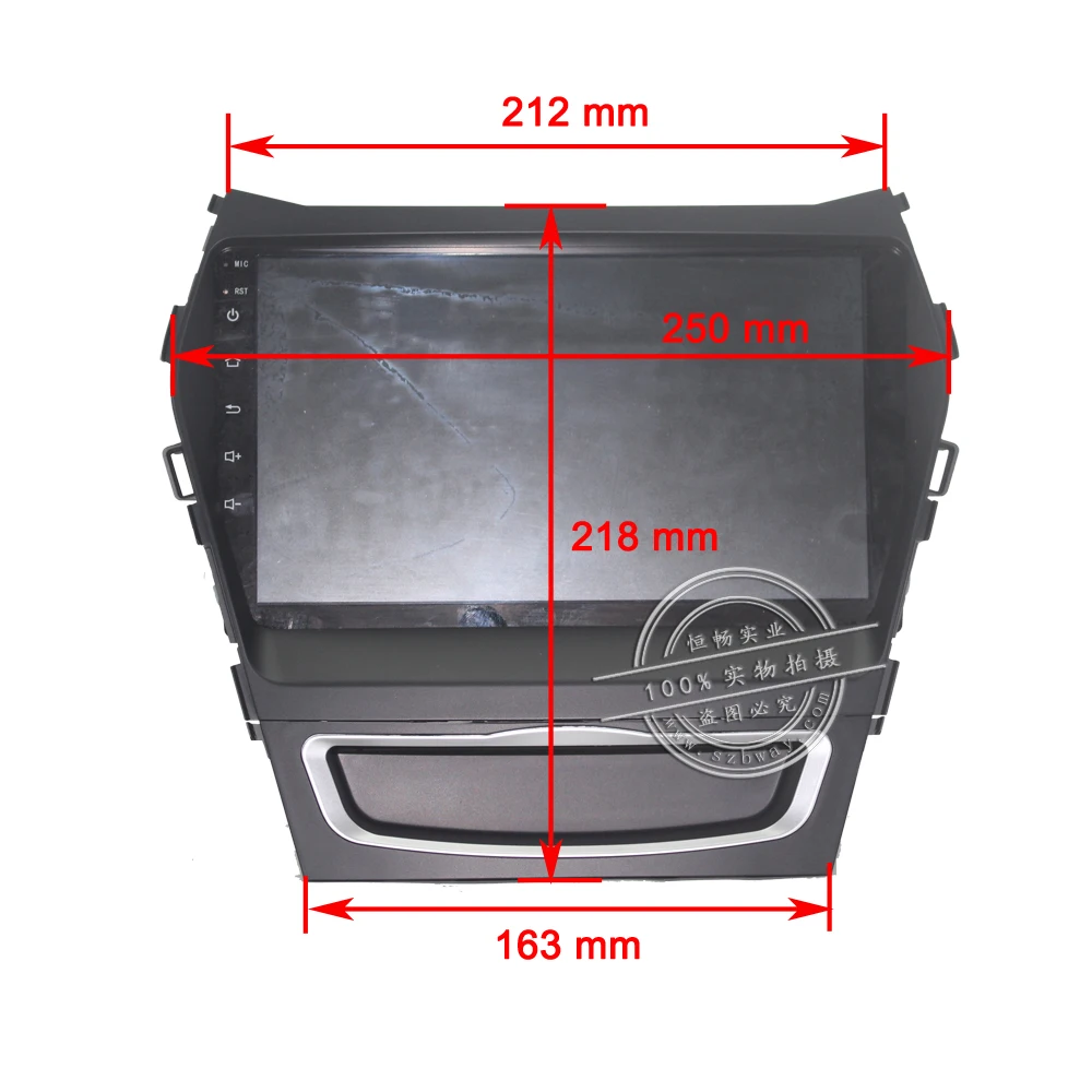 Excellent HACTIVOL 9" Quad core car radio gps navigation for Hyundai IX45 SANTA FE 2013 android 7.0 car DVD player with 1G RAM 16G ROM 5
